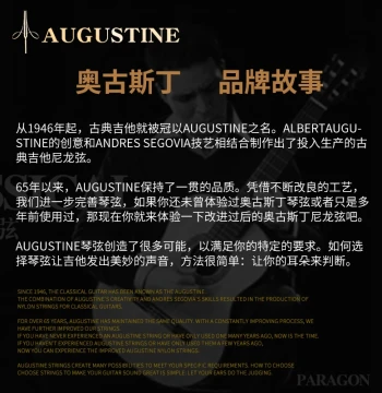 Augustine Classical Guitar Strings Nylon Classic Red Label Normal Tension Set 1