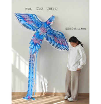 Single Purchase: Traditional Weifang Kites for Kids and Adults - Goldfish, Swallow, Triangle Styles with Reel Line, Easy to Fly in Light Breeze