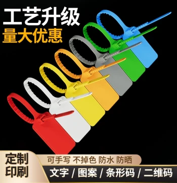 Disposable Plastic Security Seals - Anti-Theft Tags for Clothing and Shoes, Cable ID Labels, and Custom Zip Ties