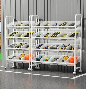 Hardware Tool Storage Rack Parts Bin Sloped Shelf Thickened Material Box Multi-Layer Combo Shelving Unit Screw Organizer