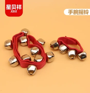 Orff Percussion Instrument Wrist Bells for Infants, Kindergartens, and Children's Dance Performances; Hand Bells, Ankle Bells, Hand Shakers, Early Education Toys