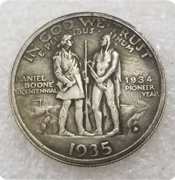 Handcrafted Vintage-Style Alloy Replica Prop: USA 1935-D Commemorative Coin