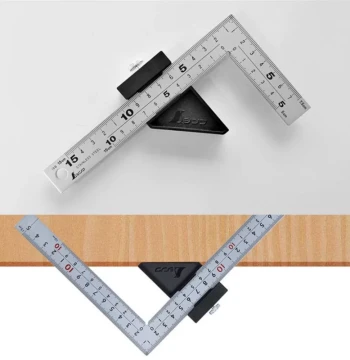Japan Penguin Shinwa Square Ruler Fixed Stop Block Limiter Marking Block Slider 12428/12436