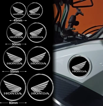 Honda Fuel Tank Metal 3D Round Emblem for Honda Motorcycle GL1800 CBR1000 Waterproof Modification