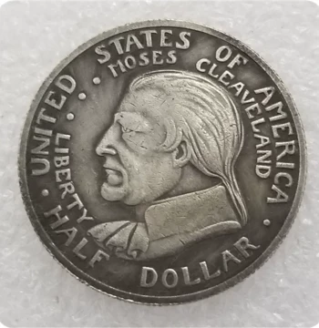 Handcrafted Retro Alloy Replica Prop Craft, US Indian Head Windmill Silver Dollar Commemorative Coin