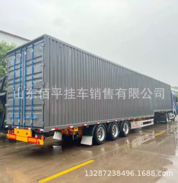 Box Truck with Wing Side Opening - Logistics Delivery Vehicle and Box Trailer
