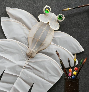 Bamboo 3D Blank Kite: Goldfish, Dragonfly, Butterfly, Eagle, Sand Swallow for DIY Painting, Teaching, School Traditional Craft Classroom