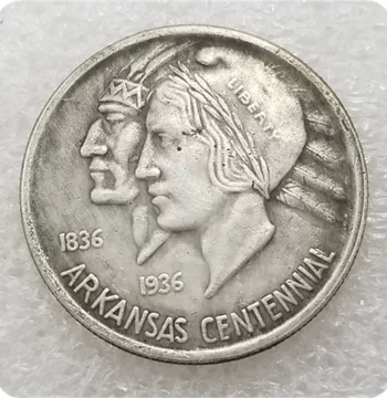 Handcrafted Retro Distressed Alloy Replica Prop, Antique Craft USA 1939-S Commemorative Silver Dollar