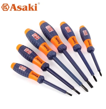 ASAKI Insulated Screwdriver and Voltage Tester Combo - Phillips and Flathead