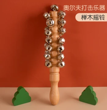 Professional 29-Note Stick Bells for Elementary and Middle School Students, 13-Piece Wooden Hand Shakers, 21-Piece Snow Bell Chimes, Orff Percussion Instruments