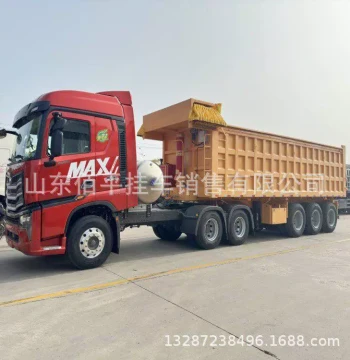 Rear-Dump Tipper Truck Sales - Integrated Dump Body with Tarpaulin, Rear-Dump Semi-Trailer Container Style