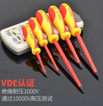 Shangjiang Insulated Screwdriver Set Industrial Grade Flathead and Phillips for Electricians