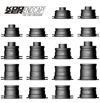 23' Koozer Mountain Bike Hub End Caps - Quick Release & Thru-Axle 100/135/142 Mini Thru-Axle Side Covers