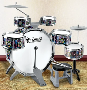 Extra-Large Children's Drum Set Jazz Drum Music Toy Percussion Instrument for Baby Boys Early Education Intelligence Development Ages 1-3-6