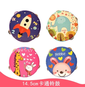 Children's Hand Drum, Tambourine, and Rattle Set - Orff Instruments for Ages 1-3-6, Kindergarten Performance Toys