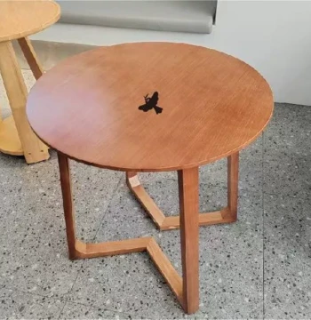 Solid Wood Tables and Chairs for Cafes, Dessert Shops, and Milk Tea Lounges, Rest Area Solid Wood Dining Table, Cha Chao Brand Designated Manufacturer