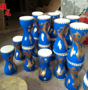 Free Shipping 14cm Adult Chest Drum, Cowhide Drum, Hourglass Drum, Hand Drum, Square Dance Drum, Kindergarten Drum