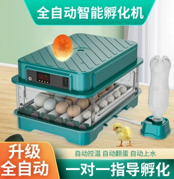 Compact Home Incubator, Fully Automatic Smart Hatching Box for Chickens, Ducks, Pigeons, Parrots, and Other Eggs
