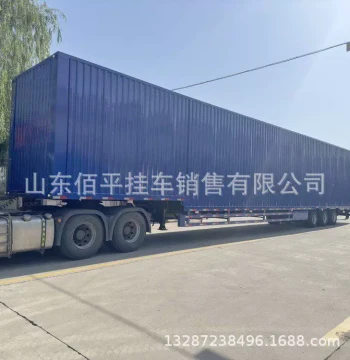 Direct Sale 15m Logistics Semi-Trailer: Flatbed, Container, Wing Van, and Box Truck Options