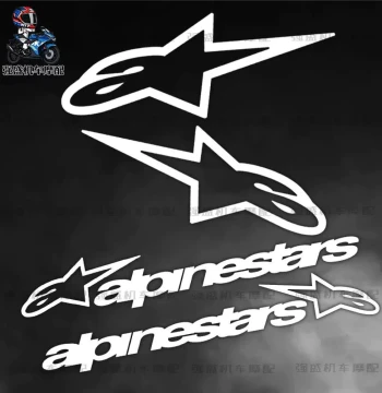 A-Star Alpinestars Motorcycle Decals for Custom Bodywork and Helmet Graphics (Waterproof)