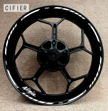 CIFIER Wheel Rim Decals for Kawasaki Ninja 250, 400, 650 - Waterproof Reflective Stickers