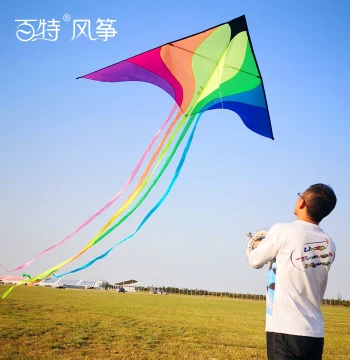 Weifang Kite - Baiter Brand Colorful Phoenix Rainbow Kite for Children and Adults, New Viral Model, Easy to Fly in Light Breeze