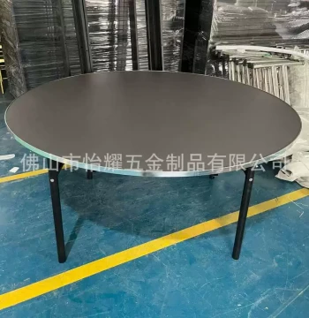 Wholesale Export Stainless Steel Folding Round Table, Hotel Banquet Dining Table, Export to Europe and America