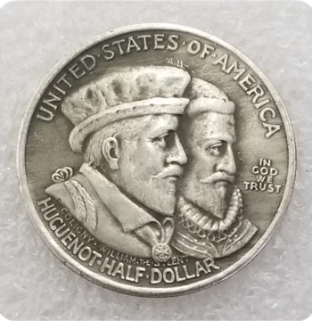 Handcrafted Vintage-Style Alloy Replica Prop: 1624 US Commemorative Silver Coin