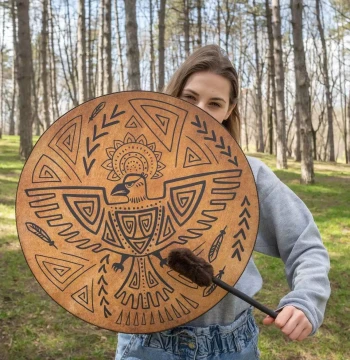 Shaman bird drum