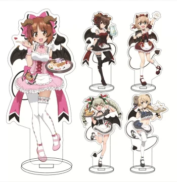 Girls und Panzer Acrylic Standee Set - Featuring Rosehip, Saori Takebe, and Miho Nishizumi