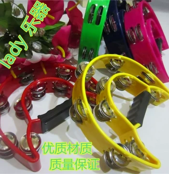 Bar Entertainment KTV Supplies Jingle Bell Kindergarten Teacher Hand Bell Children Adult Handheld Instrument Maraca Tambourine