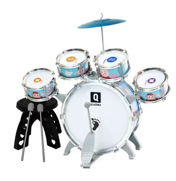 Qiaowa Kids' Drum Set for Beginners (Ages 1-3) - Jazz Drum Toy for Boys & Girls
