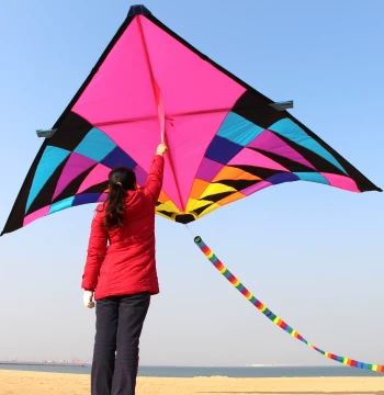 Weifang Kite: Premium Parachute Fabric 'Enchantress' Giant Adult Delta Kite, Easy to Fly