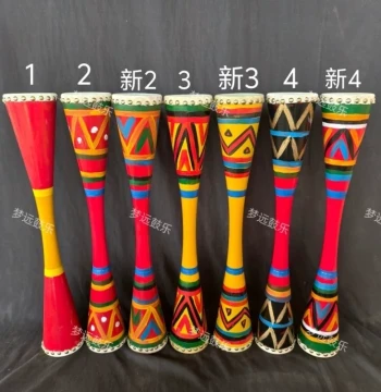 Guangxi Liannan Yao Long Drum, Craft Drum for Student Art Exams and Performances, Ethnic Square Dance Small Long Drum, Slim-Waist Drum