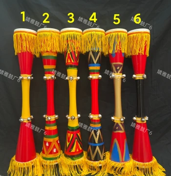 Yao Ethnic Long Drum: Crafted Drum for Student Art Exams, Performances, Folk Square Dancing, Small Long Drum, Slim-Waist Drum for Open Classes
