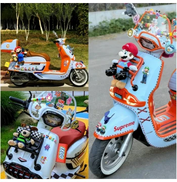 Mario Rear Hanging Ornament and Front Figure Accessory for 2023-2026 Victoria 150si/250si Scooter Modification