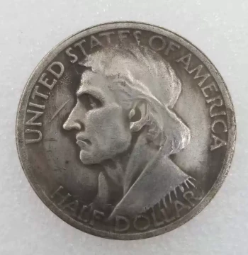 Handcrafted Vintage-Style Alloy Replica of USA 1938 Silver Dollar Commemorative Coin