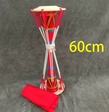 Liannan Yao Ethnic Painted Long Drum with Pull Rope - Guangxi Dance Drum for Students, Art Exams, and Performance Props