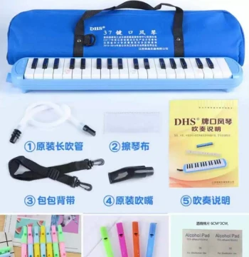 Qimei Melodica DHS 37 Keys 32 Keys School Kindergarten Beginner Performance Harmonica Melodica DHS Qimei