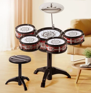 Kids Drum Set for Ages 1-3 - Jazz Drum Toy for Toddlers, Boys and Girls