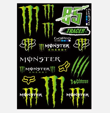 Motorcycle Custom Modification Stickers, Monster Claw Stickers, E-Bike Decals, Ghost Claw Cover Stickers, Helmet Stickers, PVC Waterproof