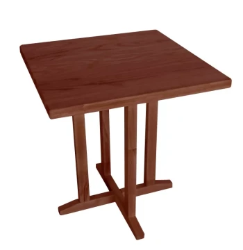 Wabi-Sabi Style Dining Table, Long/Round/Square Tables for Homestays and Commercial Use, Japanese Vintage Solid Wood
