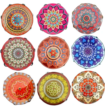 Dunhuang Flying Apsaras Hand Drum, Professional Tambourine for Dance Exams, Uyghur Xinjiang Kindergarten Props
