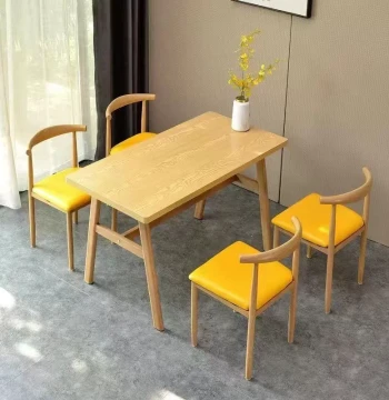 Commercial Dining Tables and Chairs for Fast Food Cafeterias, Noodle Shops, BBQ, Breakfast, Milk Tea, Dessert, and Snail Rice Noodle Restaurants