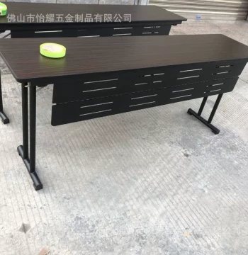 Hotel Conference Table - Foldable Long Table with Barrier, 201 Stainless Steel IBM-Style Meeting Desk