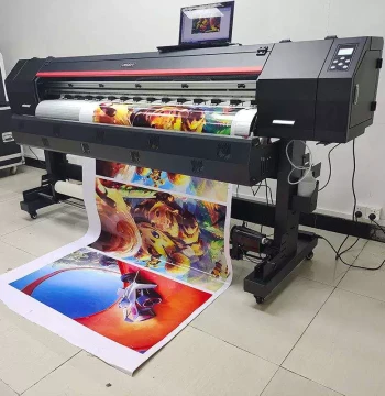Guangzhou Factory V-Series Eco-Solvent Wide Format Printer slDS-1800ent for Vehicle Wraps and Backlit Adhesives
