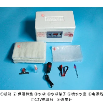 Home Poultry Fertilized Egg Incubator, Automatic Temperature Control for 50 Quail Eggs, Water Bed Hatchery