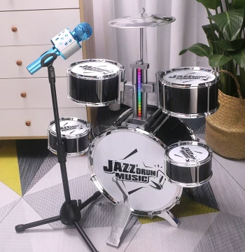 Chenghui Kids Drum Set Toy for Beginners, Percussion Instrument for 2-Year-Old Boys, Home Jazz Drum for Babies