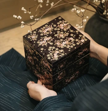 Japanese Yamanaka Intangible Cultural Heritage Lacquer Jewelry Box 2026 New Luxury Large Capacity Wedding Gift