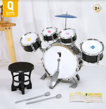 Qiaowa Baby Drum Set for Kids, Beginner Toy Jazz Drum for Ages 3-6